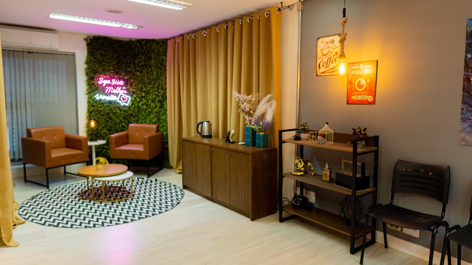 Lounge e área de convivência