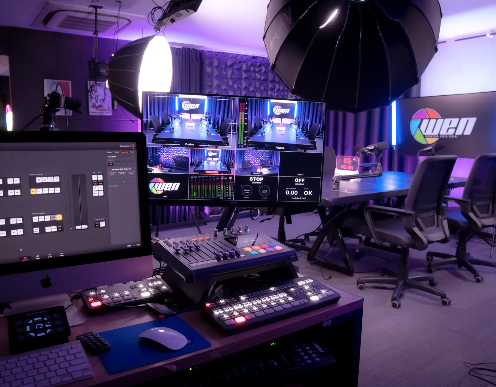Vista geral do Studio A